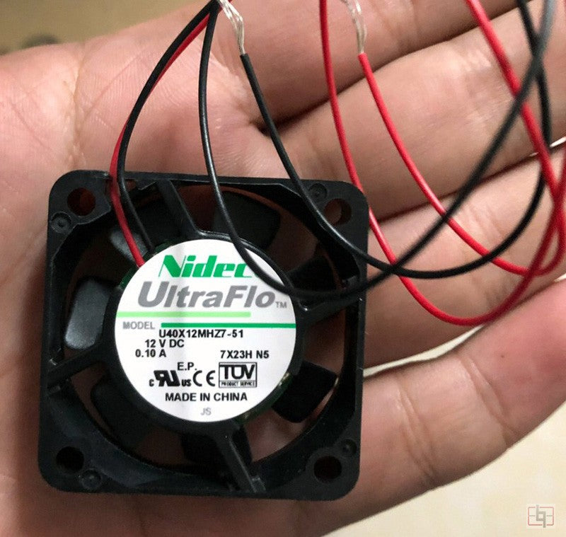 Nidec U40X12MHZ7-51 12V 0.10A 2wires cooling fan Nidec U40X12MHZ7-51 12V 0.10A 2wires cooling fan